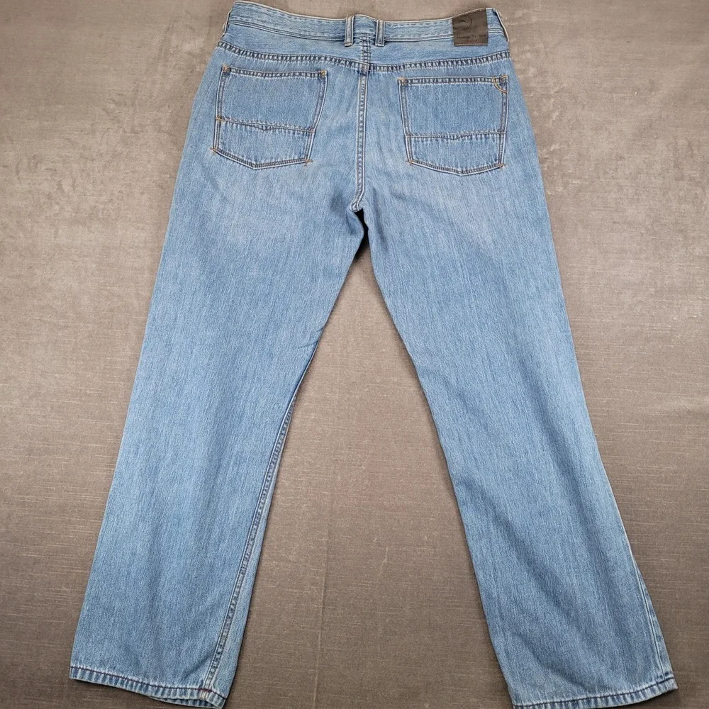 Tommy Bahama Cayman Island Relaxed Mens Jeans Actual Sz 34x29 Light Wash‎ Blue